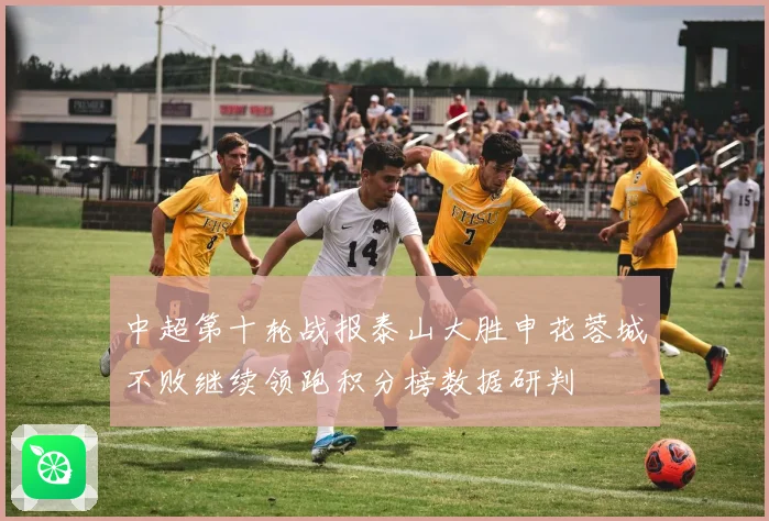 中超第十轮战报泰山大胜申花蓉城不败继续领跑积分榜数据研判